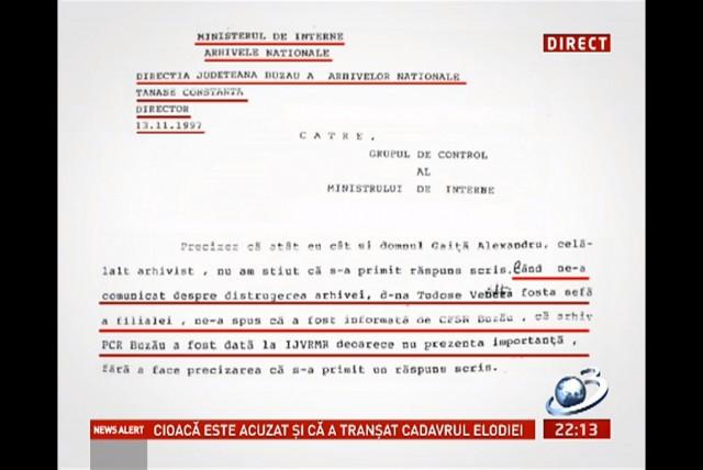 Cezar Preda a distrus arhivele PCR Buzau in 1990. Vezi dovezile 18436164
