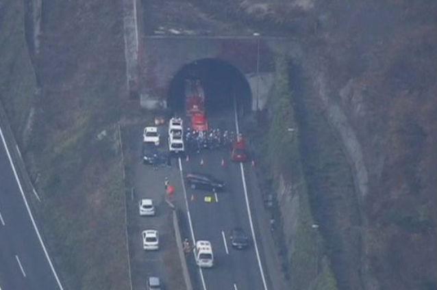 (VIDEO) Un tunel de 4 kilometri s-a prăbușit în Japonia, blocând mai multe automobile