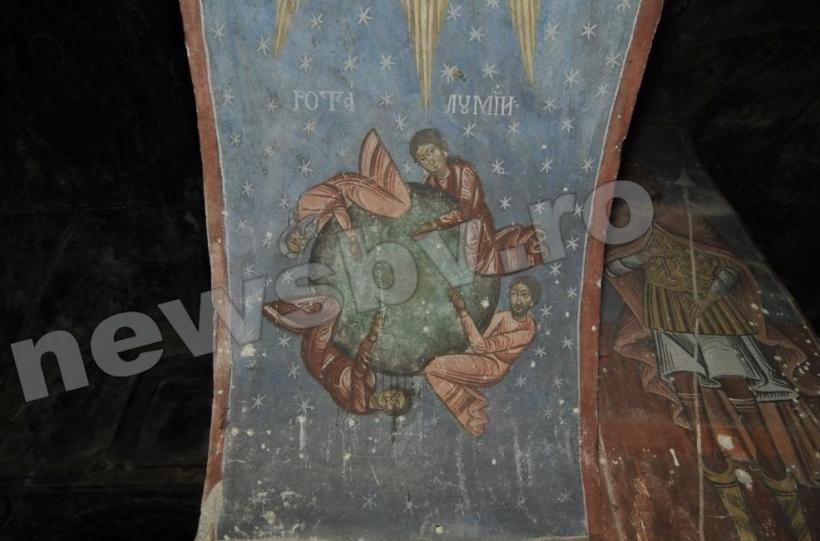 Descoperire EXCEPŢIONALĂ într-o biserică din Şcheii Braşovului: 14 scene pictate în anul 1737 prevestesc APOCALIPSA