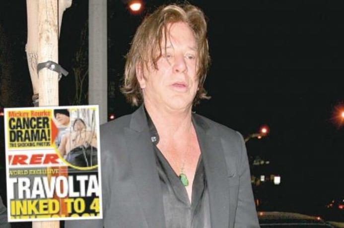 &quot;National Enquirer&quot; aruncă bomba: Mickey Rourke are cancer!