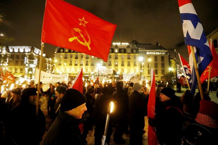 Oslo: Protest împotriva decernării premiului Nobel Uniunii Europene