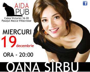 “Love&amp;Christmas Songs” cu Oana Sîrbu, la Aida Pub