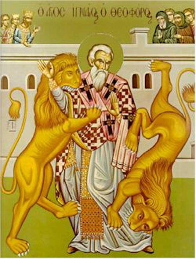 Sfântul Mucenic Ignatie Teoforul, pâinea curată a Lui Hristos