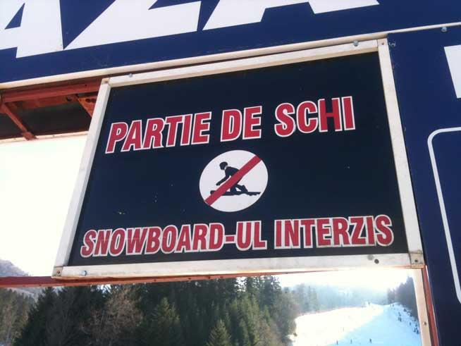 Snowboarding-ul, strict interzis pe Cazacu - Sosire 