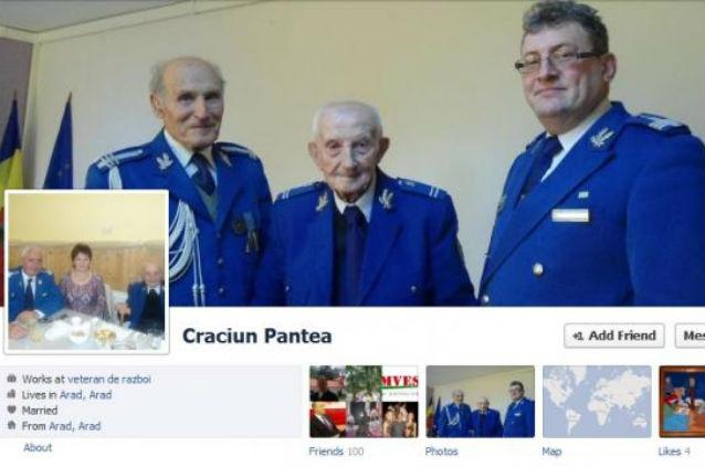 Cel mai bătrân utilizator român de Facebook. S-a născut pe vremea trenurilor cu aburi, iar acum este un împătimit al internetului