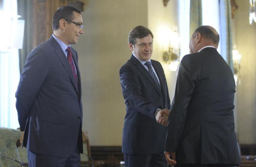 Ponta şi Antonescu s-au întâlnit cu preşedintele Băsescu. Care a fost tema principală a discuţiei 
