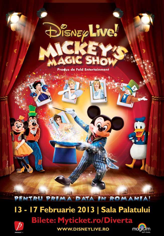 Mickey’s Magic Show, de opt ori la Sala Palatului!