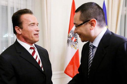 Ponta s-a întâlnit la Viena cu &quot;terminatorul&quot; Schwarzenegger