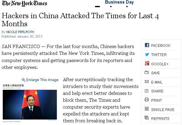 New York Times, ţinta hackerilor. Cine se află în spatele atacului informatic