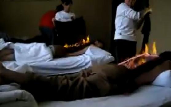 Tratament cu FOC pentru dureri de spate (VIDEO)