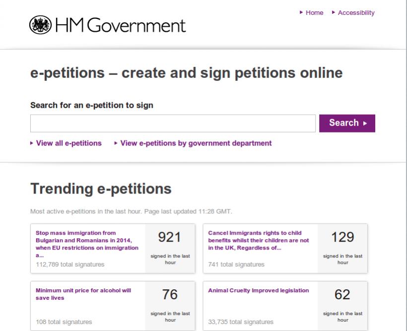  Petiția anti-români a strâns 100.000 de semnături în Marea Britanie. Parlamentul, obligat să o dezbată