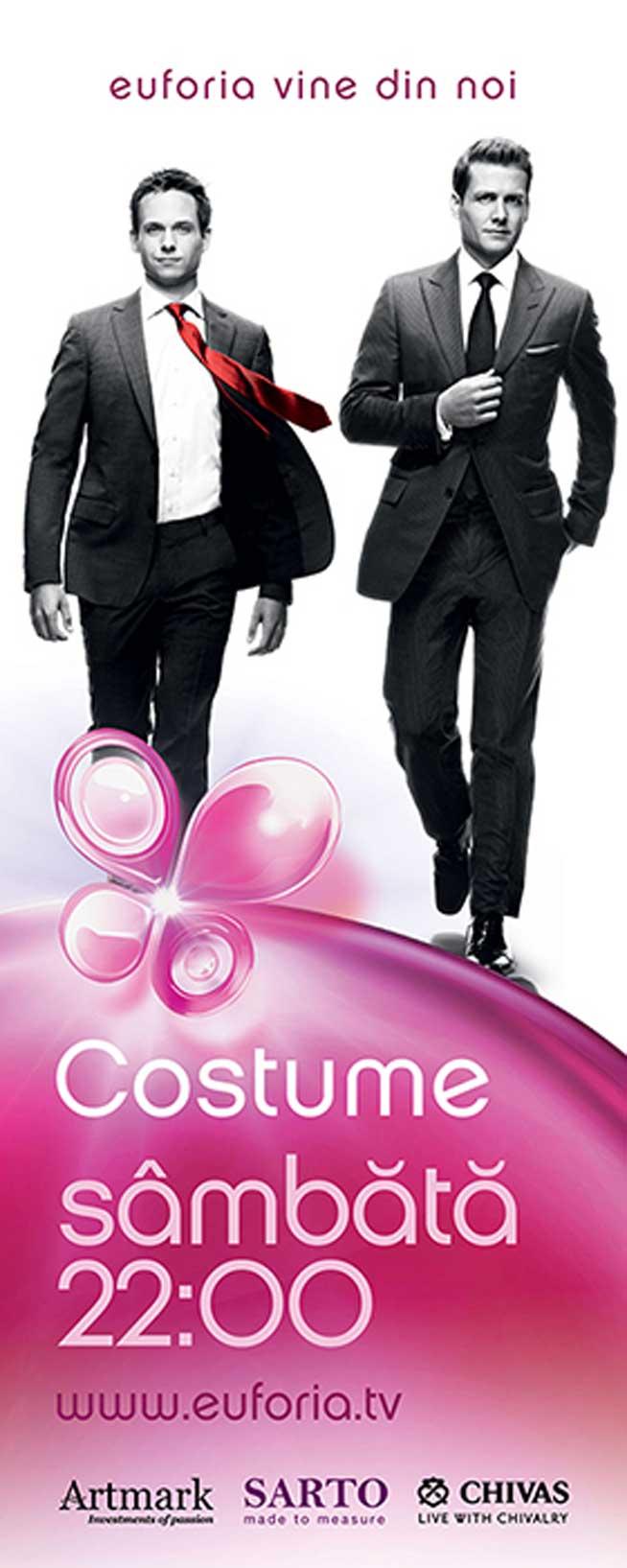 Serialul Costume, difuzat pe Euforia TV inspiră creatorii de modă 