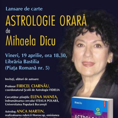 Seară de Astrologie orară la librăria Bastilia din Bucureşti