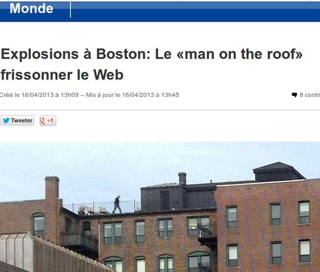 O întrebare face turul Internetului:”Cine e bărbatul de pe acoperiş?”