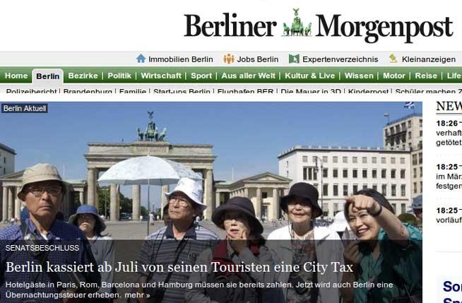 Taxă de sejur pentru turiştii care se cazează la Berlin