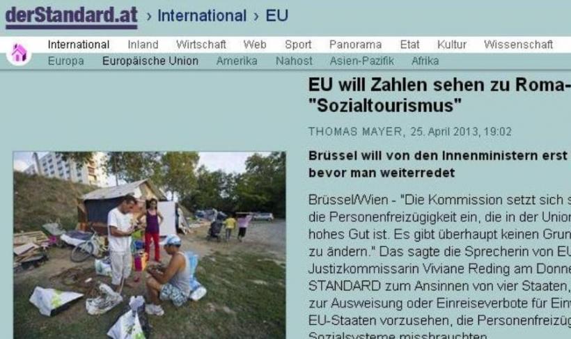 “Românii, vinovaţii perfecţi în campaniile electorale din Europa” (presa austriacă)