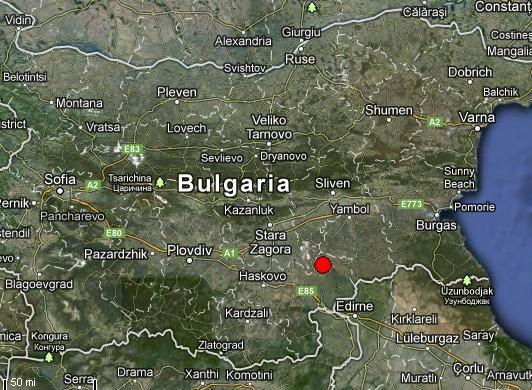 Cutremur în apropiere de graniţa dintre România şi Bulgaria. Seismul s-a produs la o adâncime de doar 1 kilometru
