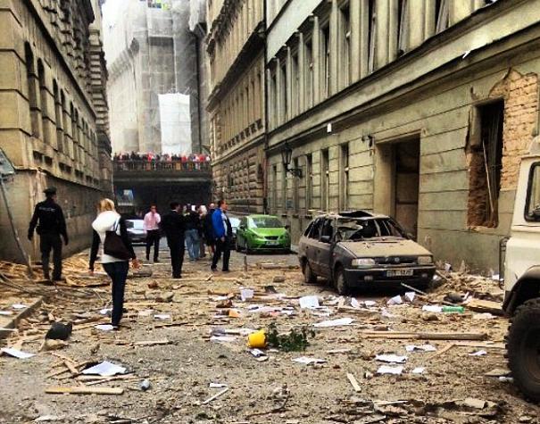 EXPLOZIE puternică la Praga, în centrul oraşului: Peste 40 de persoane au fost rănite 