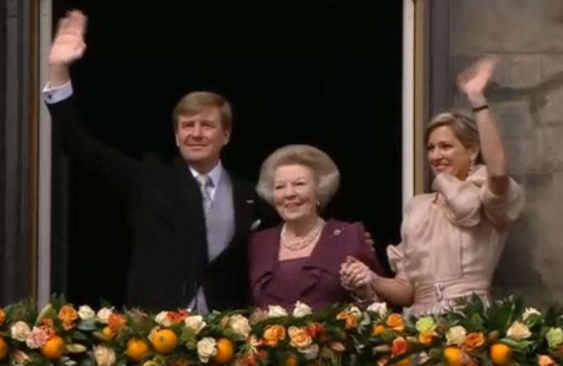 Regina se retrage, trăiască Regele! Prinţul Willem-Alexander, întronizat rege al Olandei - LIVE VIDEO