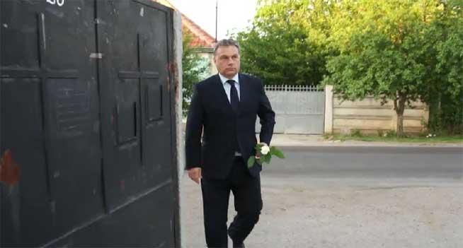 Viktor Orban a fost la Satu Mare, pentru a se reculege la mormântul cetăţeanului românului ucis de doi poliţişti ungari