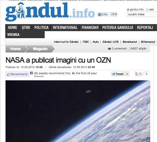 NASA publică imagini cu un OZN! (FOTO) 18452278