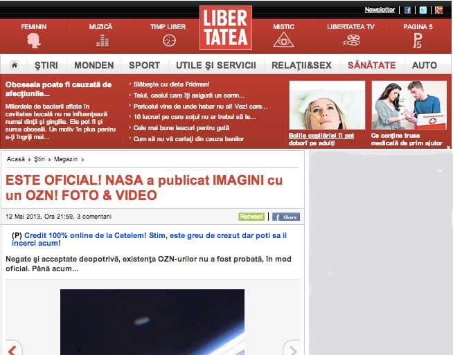 NASA publică imagini cu un OZN! (FOTO) 18452279