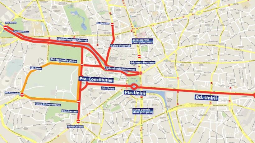 Semi-maratonul Internaţional blochează traficul în Capitală. Vezi străzile închise şi RUTELE OCOLITOARE