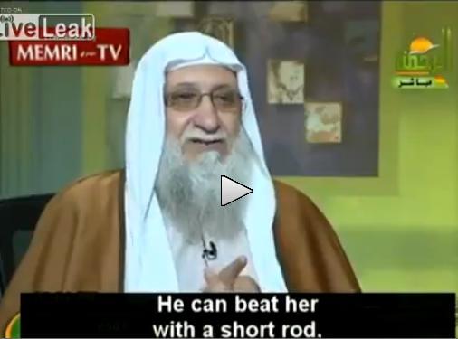 Cum să-ţi baţi corect nevasta. Cleric musulman: &quot;Putem să folosim şi o rangă&quot; (VIDEO)
