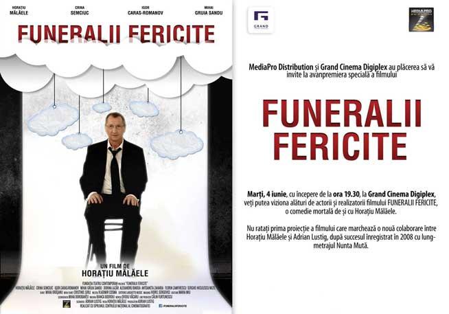 Marţi, cel mai nou film al lui Horaţiu Mălăele - “Funeralii fericite”!