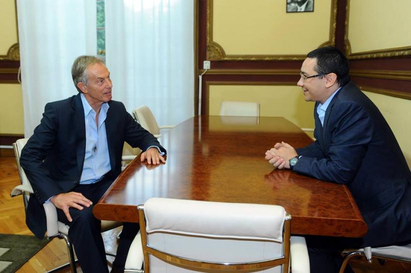 Întâlnire Victor Ponta - Tony Blair, la Bucureşti