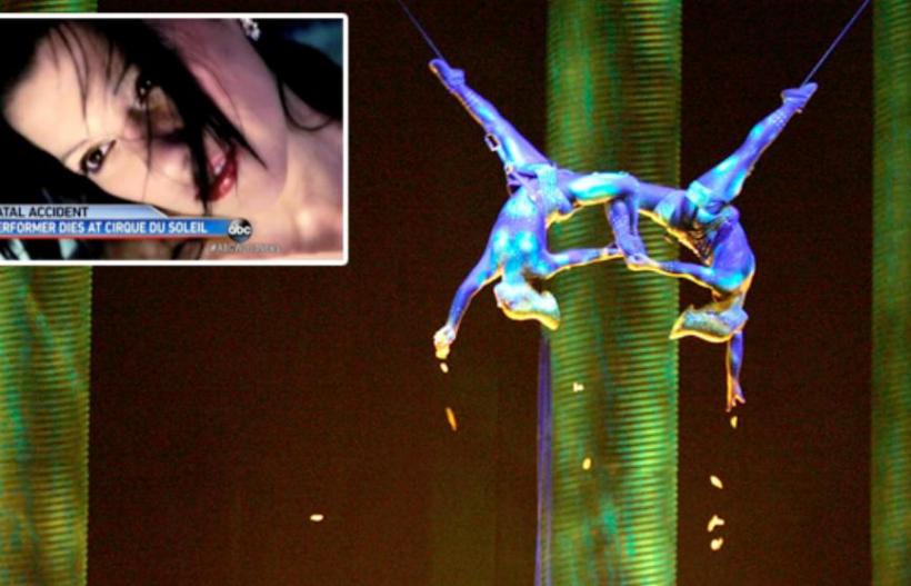 ACCIDENT MORTAL la Cirque du Soleil. O acrobată a murit după ce a căzut de la o înălţime de 15 metri (VIDEO)