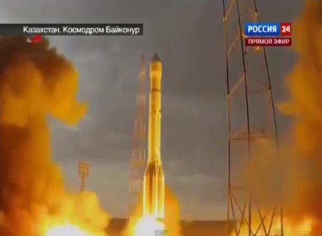 O rachetă rusească ce transporta trei sateliţi Glonass a explodat la Baikonur (VIDEO)