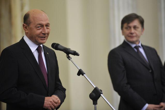 Întâlnire Traian Băsescu - Crin Antonescu, la Cotroceni