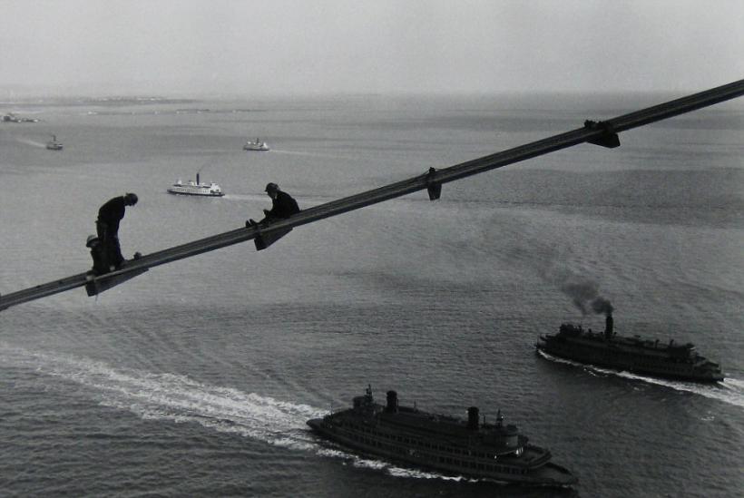 Imagini SPECTACULOASE, expuse în premieră: Cum se construia un pod în 1936 (VIDEO)