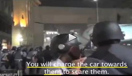 Un ofiţer ORDONĂ unui jandarm să dea cu maşina peste protestatari. Gestul jandarmului a făcut înconjurul lumii (VIDEO)