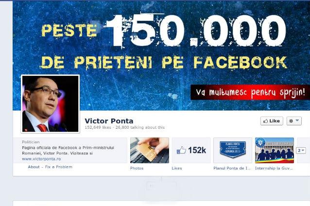 Cei mai populari premieri din UE pe Facebook. Unde se situează Victor Ponta