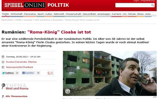 “Gypsy King” din România. Moartea lui Cioabă, văzută de presa străină