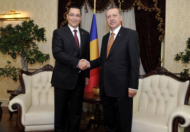 Ponta îl asigură pe Erdogan de susținerea absolută și necondiționată pentru integrarea în UE a Turciei