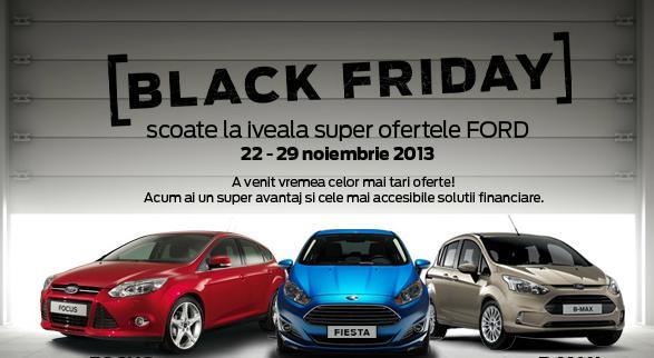 BLACK FRIDAY 2013. Ford anunţă reduceri de Black Friday la maşini!