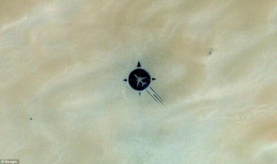 Construcţia neştiută surprinsă de Google Earth, în deşertul Sahara. Foarte puţini oameni au văzut-o 