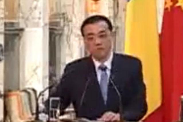 Premierul Chinei: România-fanion de colaborare China-Europa Centrală, firmele vor veni prin România