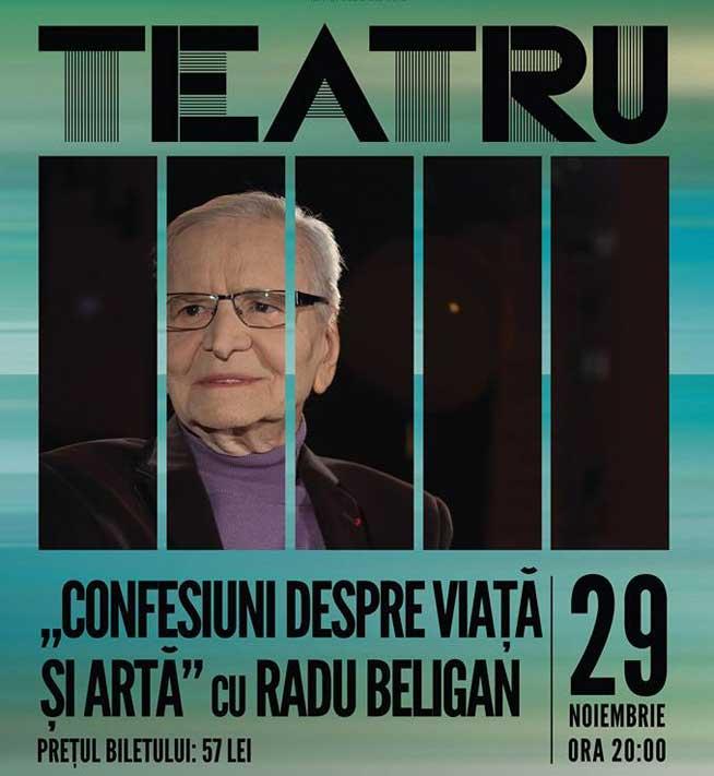 Seri de jazz şi confesiunile lui Radu Beligan la ,,teatrelli: theatre, music and more’’