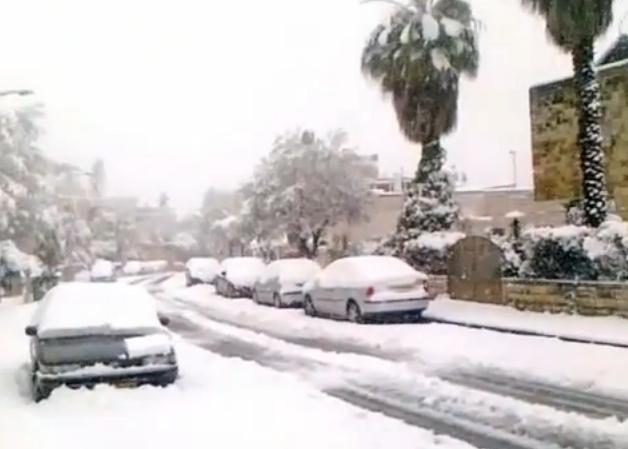 Furtună de zăpadă &quot;istorică&quot; în Israel. &quot;Are o putere neobişnuită. Zăpada a atins un nivel istoric!&quot; (VIDEO)