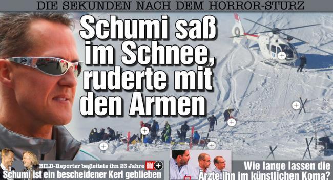 Veşti de ultimă oră despre Schumacher. Cotidianul Bild spune că marele campion nu mai este în pericol de moarte!
