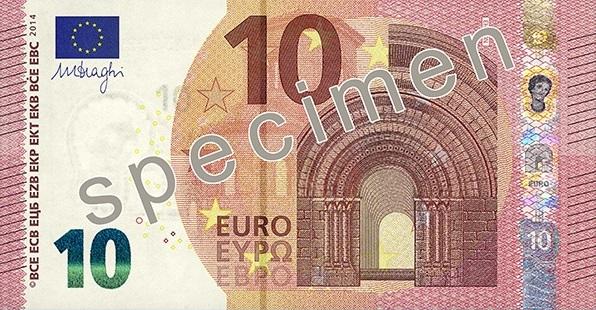 Cum arată noua bancnotă de 10 euro, cu HOLOGRAME şi FILIGRAN