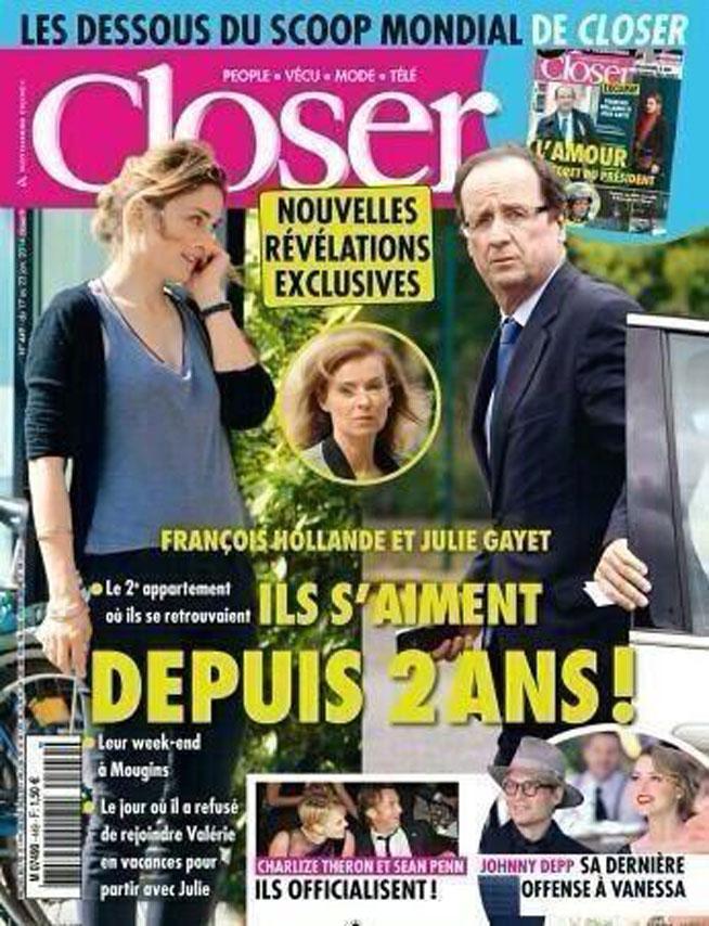 Closer aruncă încă o bombă. Preşedintele Franţei şi actriţa Julie Gayet sunt împreună de doi ani!