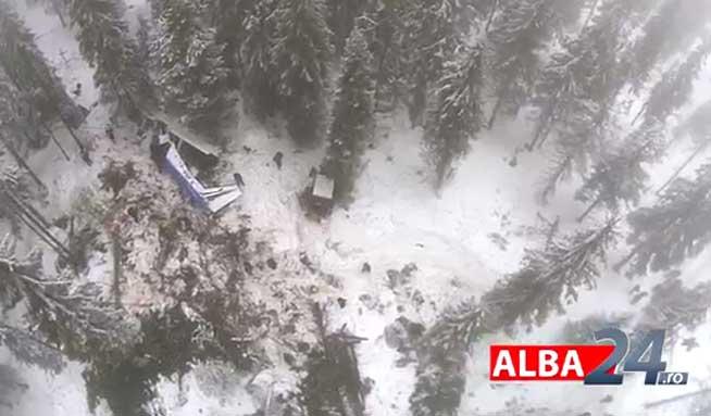 TRAGEDIE AVIATICĂ ÎN APUSENI. Primele imagini aeriene ale locului în care s-a prăbuşit avionul (VIDEO)