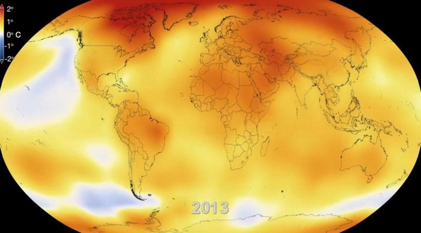 NASA confirmă tendinţa de încălzire a planetei: 2013, unul dintre cei mai calzi ani din ultimii 133 de ani (VIDEO)
