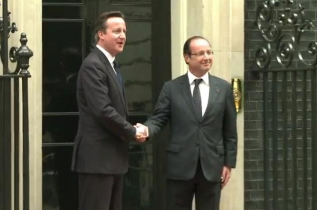 Drone de luptă şi rachete, în centrul acordurilor militare semnate de Hollande şi Cameron