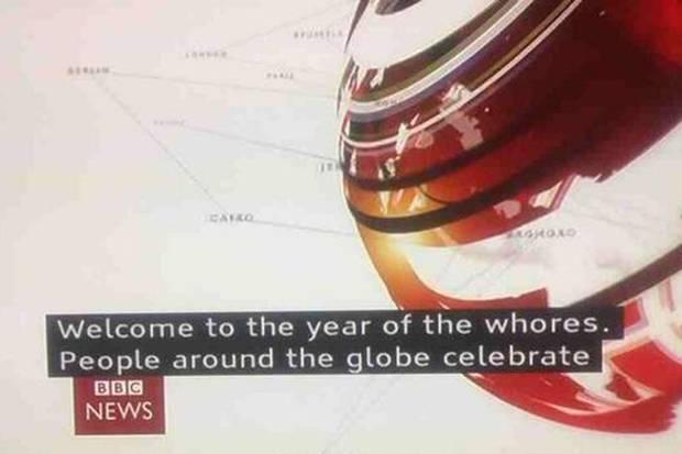Gafă enormă la BBC: Bine aţi venit în Anul Târfelor